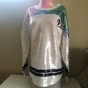 NEVER SOLD IN STORES PINK Open Back Varsity Crew